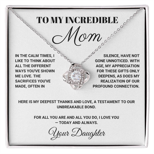 To My Incredible Mom - In the Calm Times